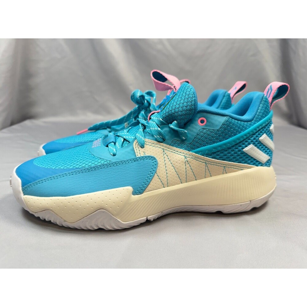 Adidas Dame Certified EXTPLY 2.0 Signal Cyan Basketball Shoes GV9587 Men Size 9